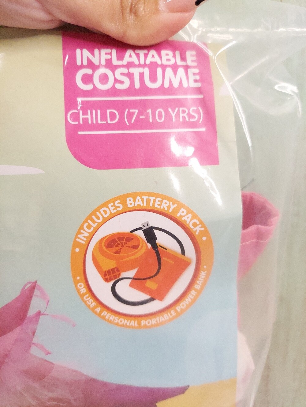 Pink Ride-A-Flamingo Inflatable Kids Costume - Picture 2 of 8